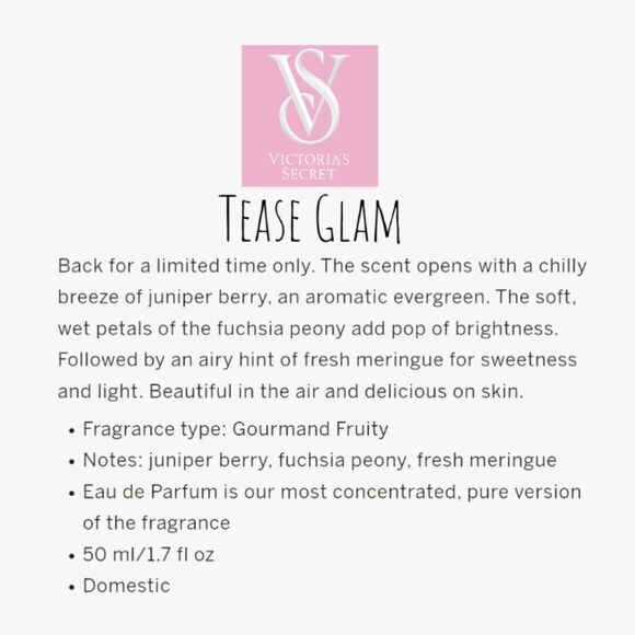 Victoria Secrets Tease Glam 1.7 oz - Picture 3 of 8